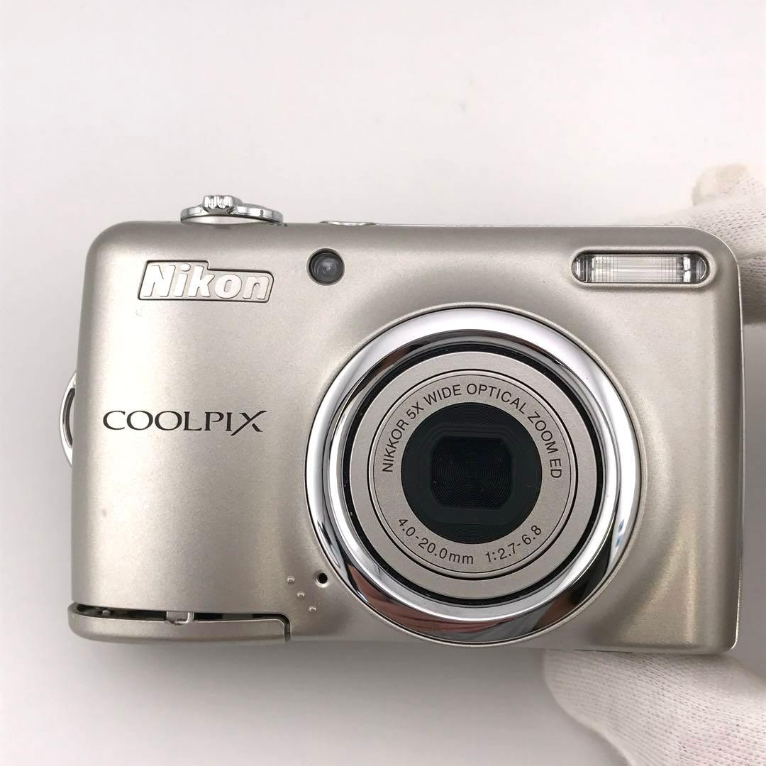 SDカード、リーダー付【動作確認済】Nikon COOLPIX L23 シルバー