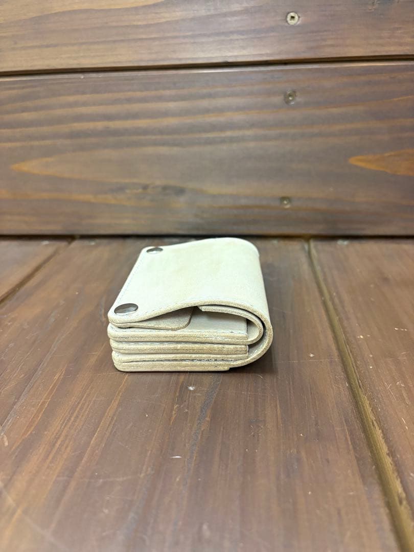 ナチュラルトラッカーウォレット　本革　ヌメ革 Trucker Wallet