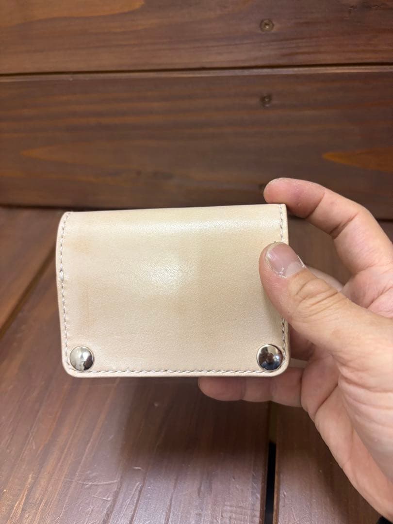 ナチュラルトラッカーウォレット　本革　ヌメ革 Trucker Wallet