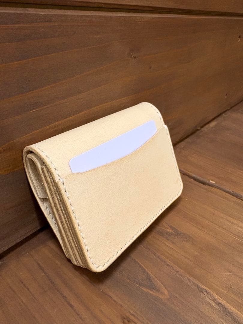 ナチュラルトラッカーウォレット　本革　ヌメ革 Trucker Wallet