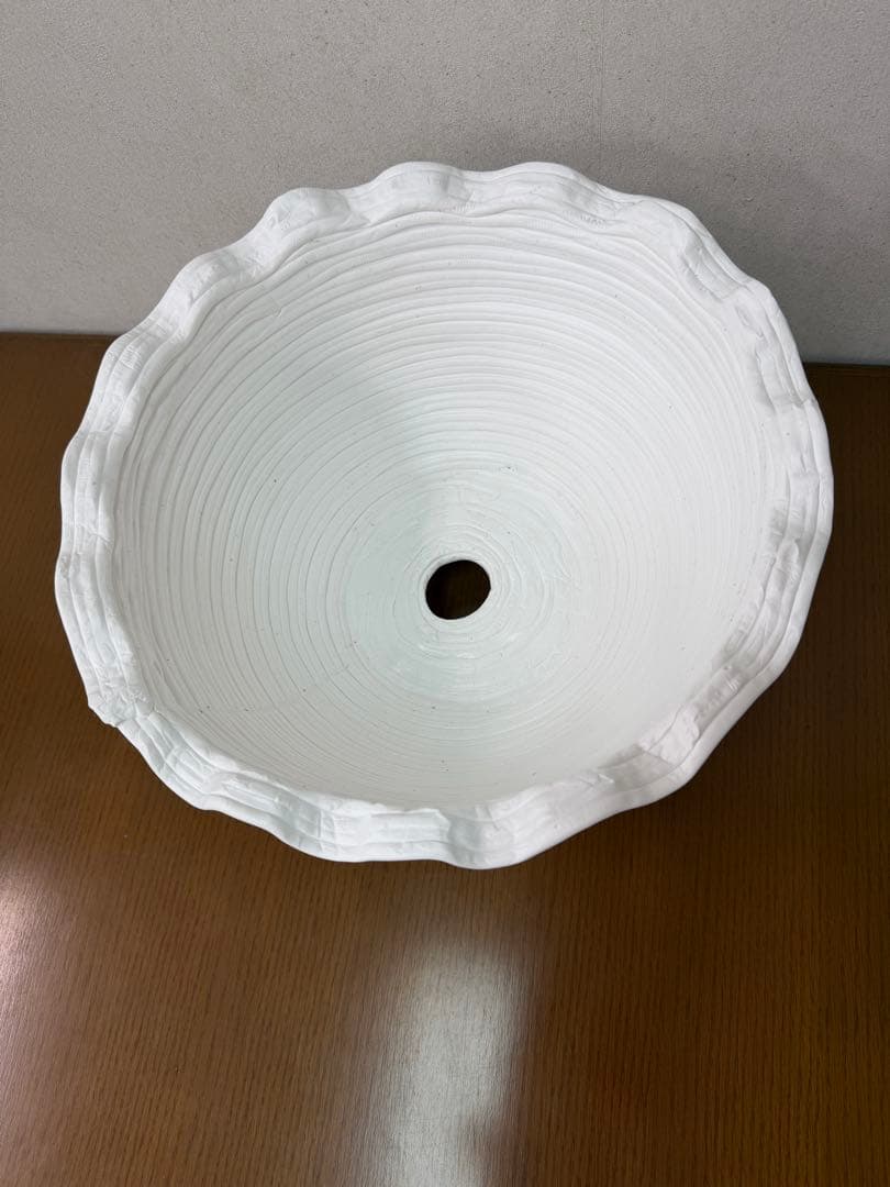 紲鉢(綱木紋) でいじー ホワイト