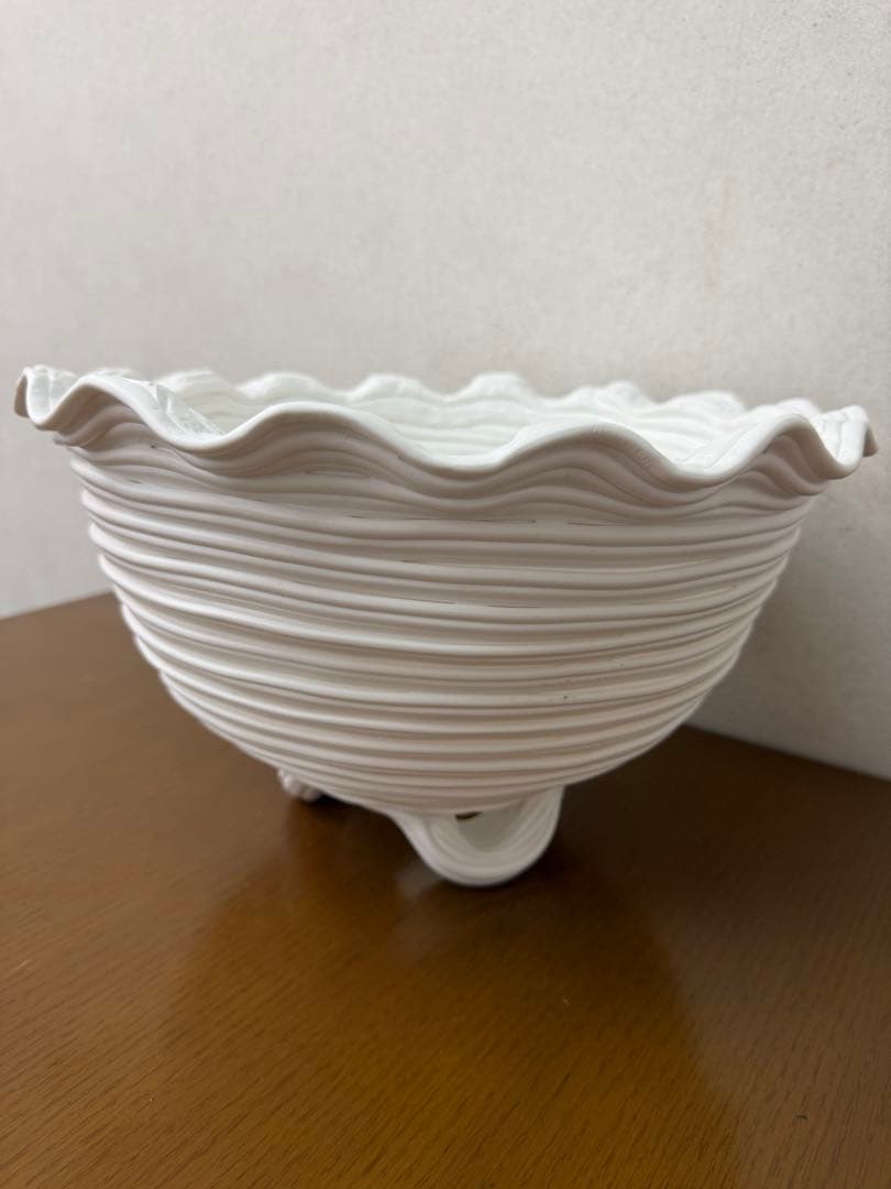 紲鉢(綱木紋) でいじー ホワイト