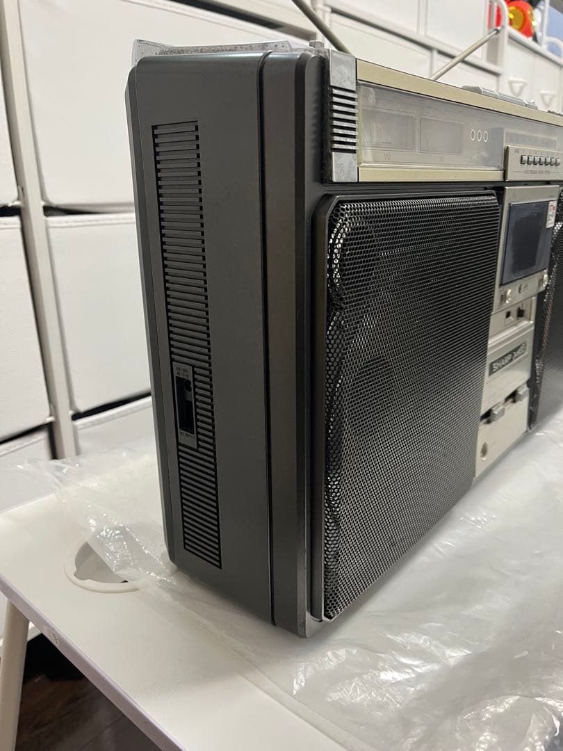 再生確認シャープ SHARP ラジオ付ステレオテープレコーダー GF-505SB