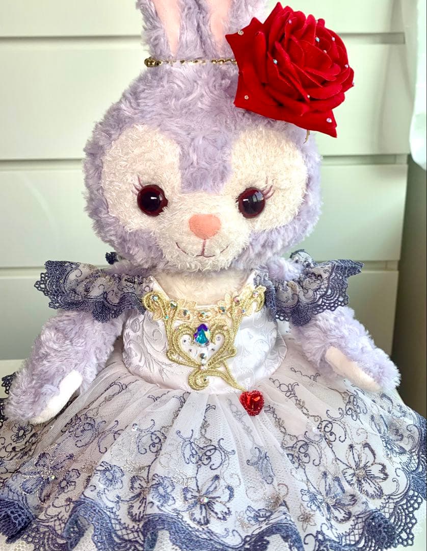 ステラルーコスチューム　バレエ衣装　バラの頭飾り付き