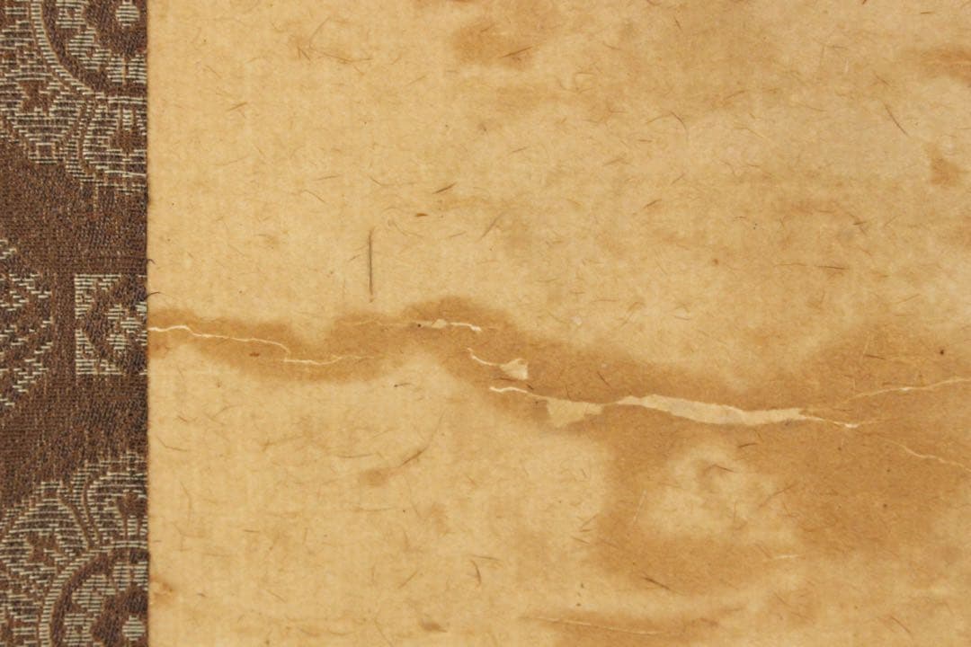 No5455 掛軸　在印　雲仙　観音菩薩像　紙本淡彩　仏教美術　仏画　送料無料