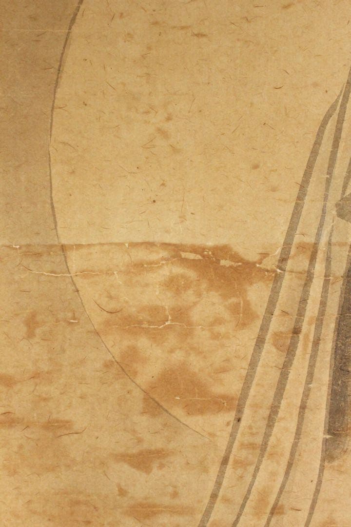 No5455 掛軸　在印　雲仙　観音菩薩像　紙本淡彩　仏教美術　仏画　送料無料