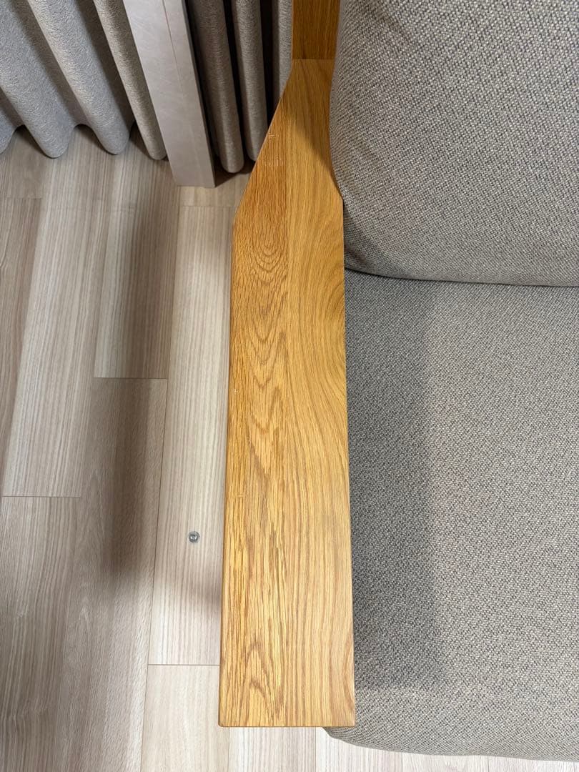 無印良品 木製フレームソファ 2.5シーター オーク材 ブラウン