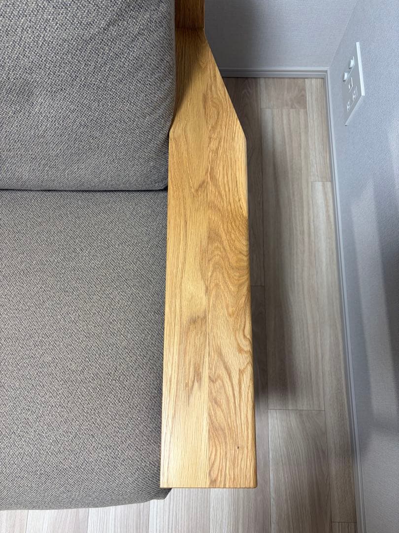 無印良品 木製フレームソファ 2.5シーター オーク材 ブラウン