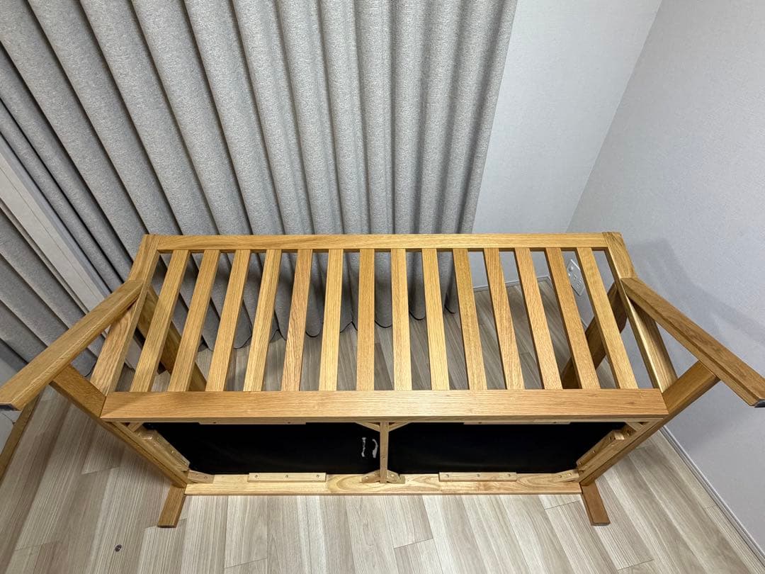 無印良品 木製フレームソファ 2.5シーター オーク材 ブラウン