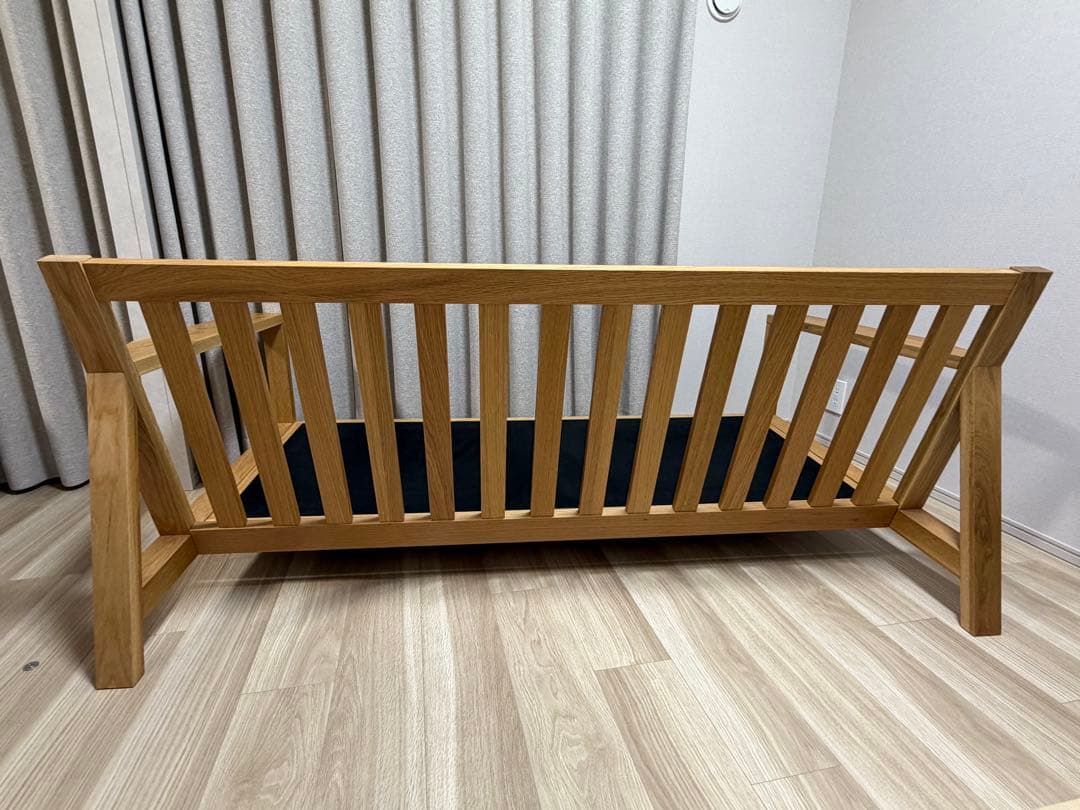 無印良品 木製フレームソファ 2.5シーター オーク材 ブラウン