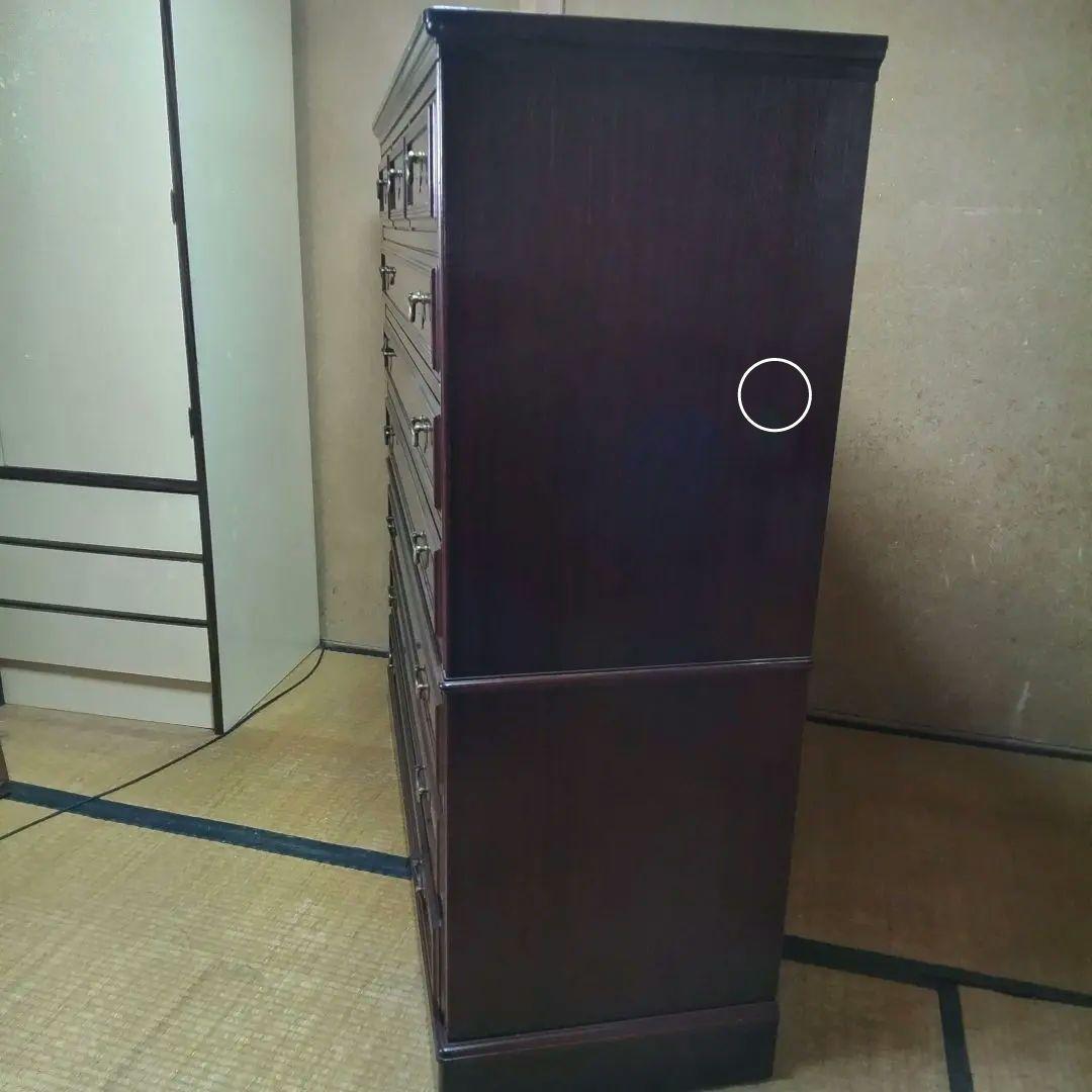 桐 木製 7段整理ダンス 分離可 可愛い取っ手 頑丈な造り チェスト