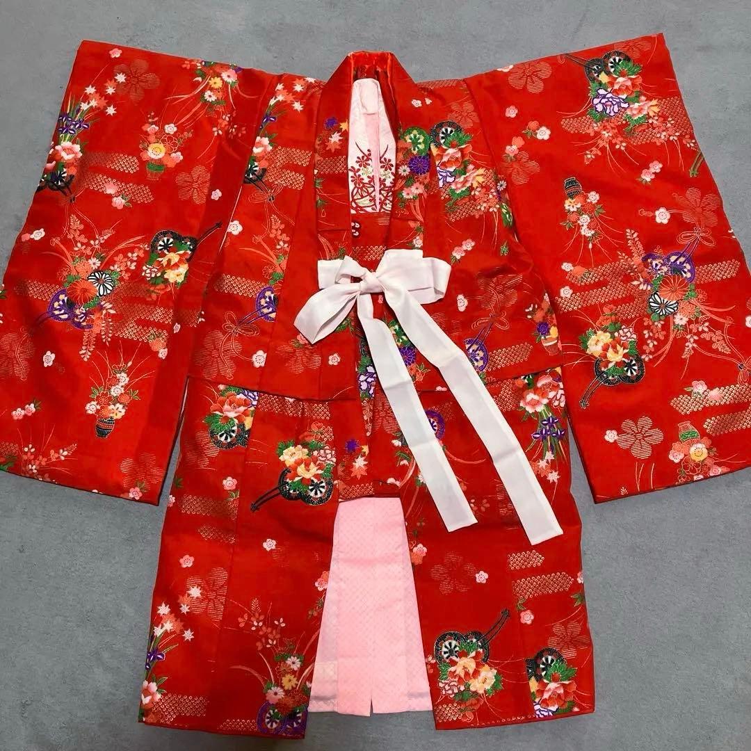 ✨七五三✨　着物　赤　女の子　3歳　着物セット！
