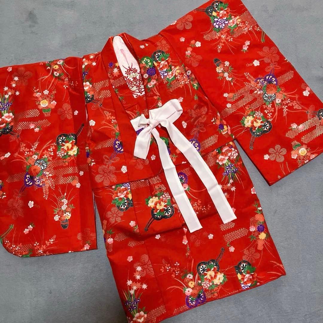 ✨七五三✨　着物　赤　女の子　3歳　着物セット！