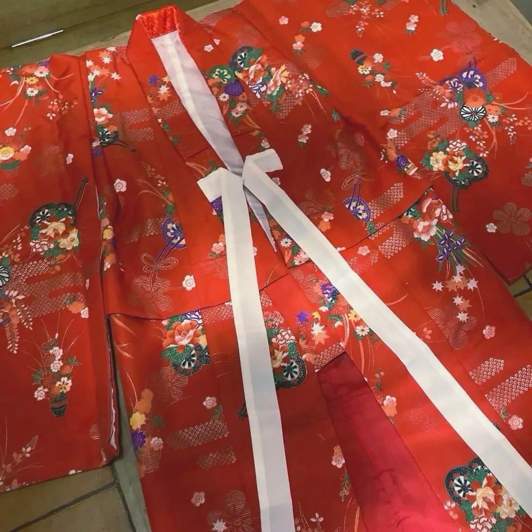 ✨七五三✨　着物　赤　女の子　3歳　着物セット！