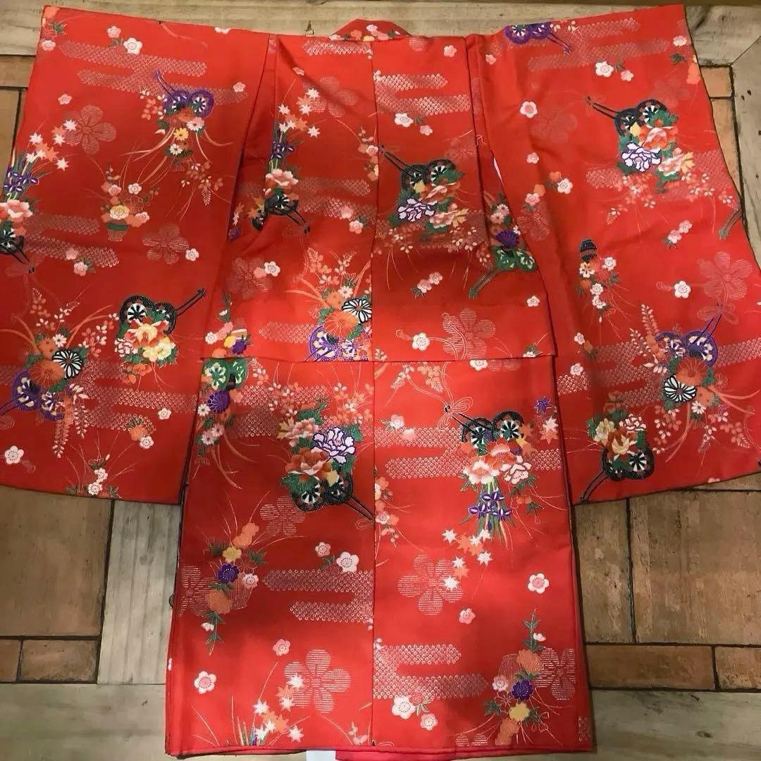 ✨七五三✨　着物　赤　女の子　3歳　着物セット！