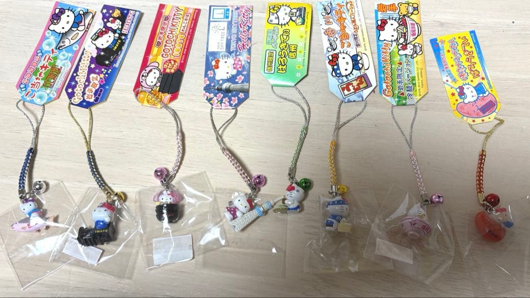 ハローキティご当地ストラップ１９点セット