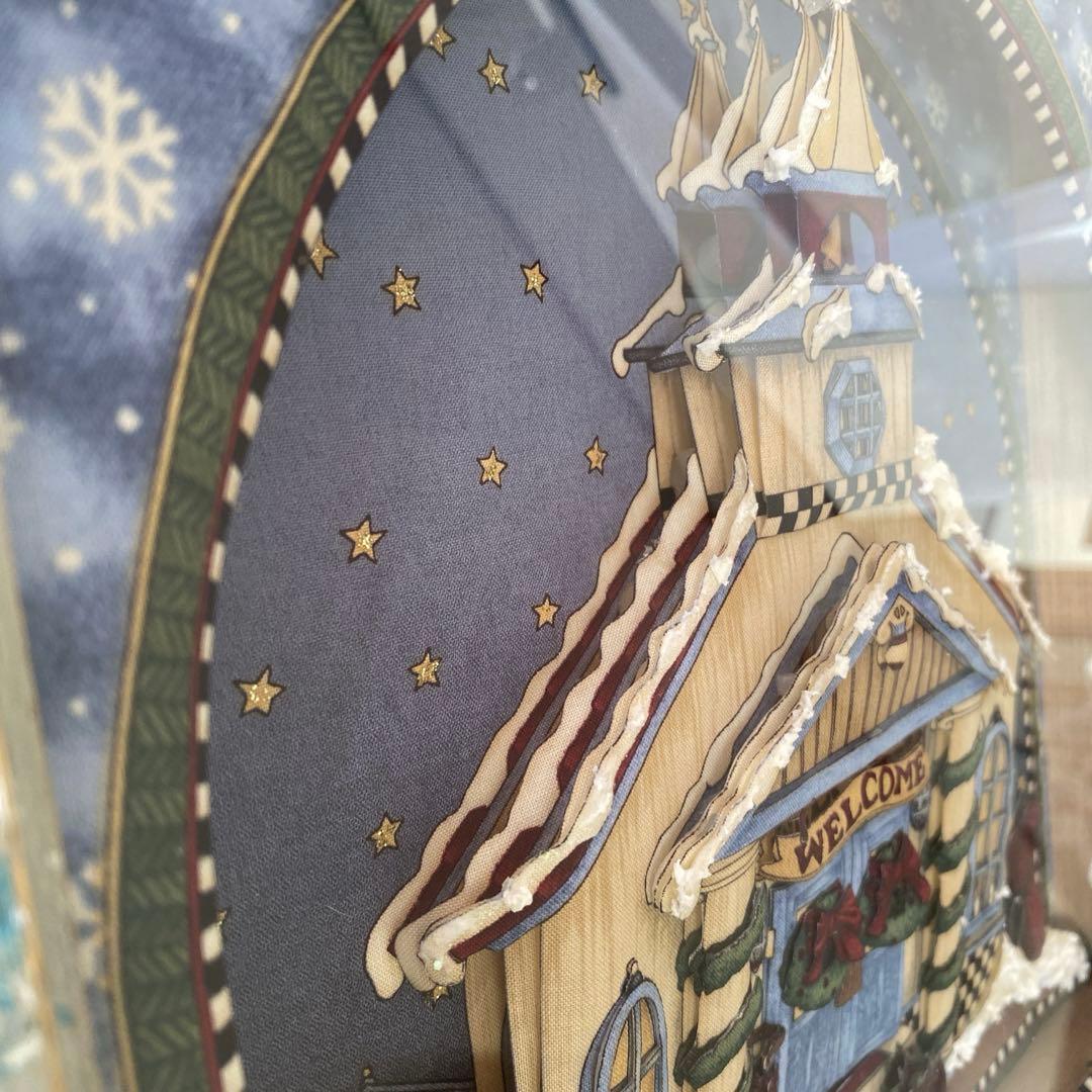 シャドウボックス　クリスマス　雪だるま　デビーマム