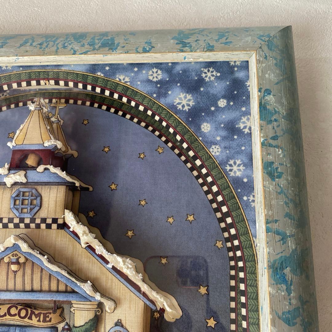 シャドウボックス　クリスマス　雪だるま　デビーマム