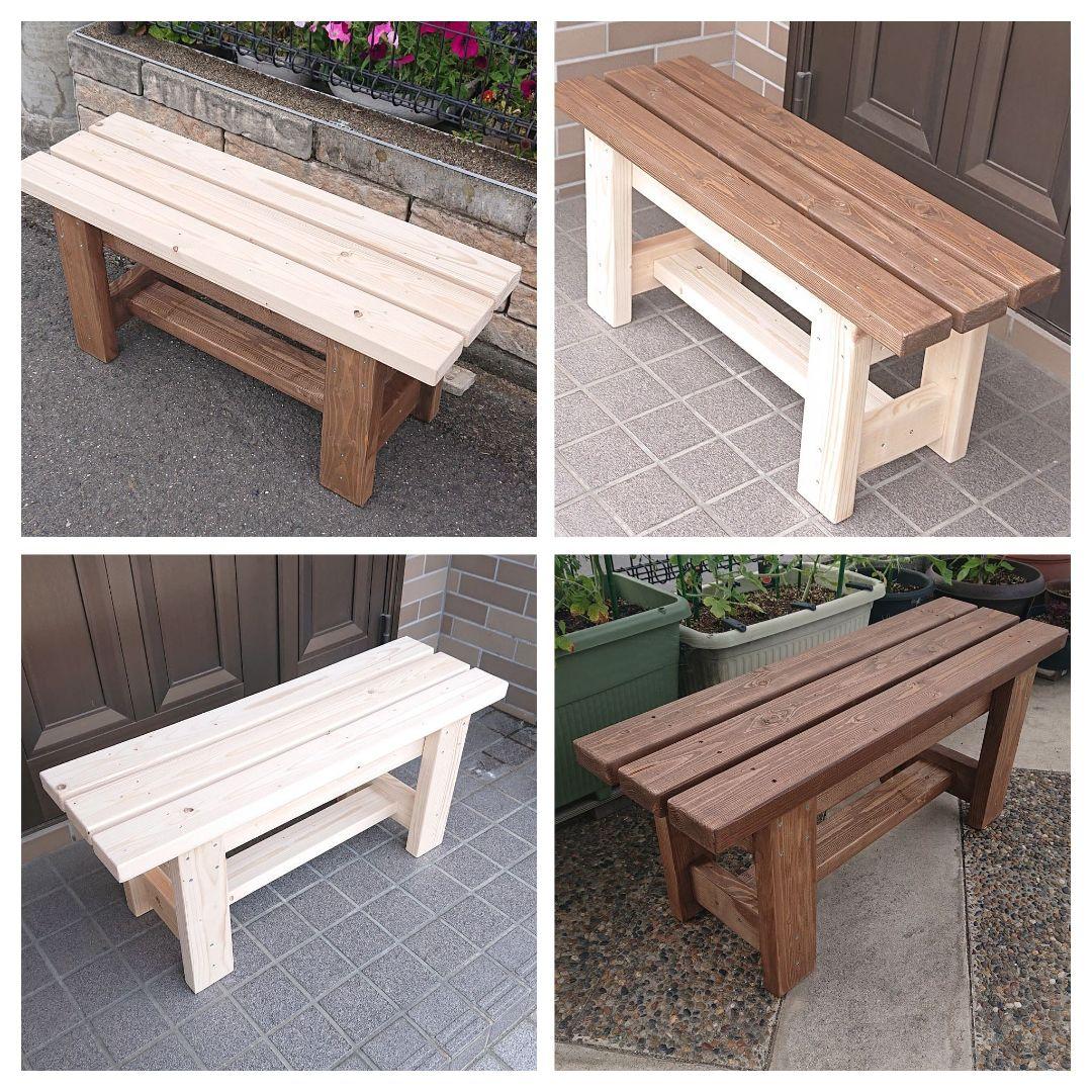 ベンチ　アンティーク調　木製　９０cmタイプ　丈夫　多目的　椅子 屋外 (ＷＢ)