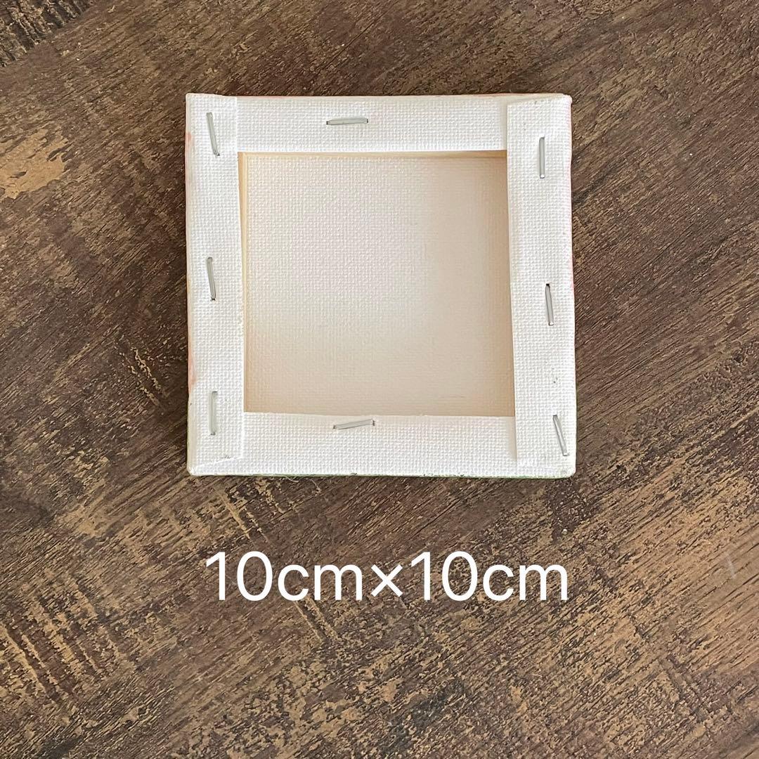 アクリル画　オイルパステル画 薔薇とトウシューズ　キャンバスアート　ご予約品