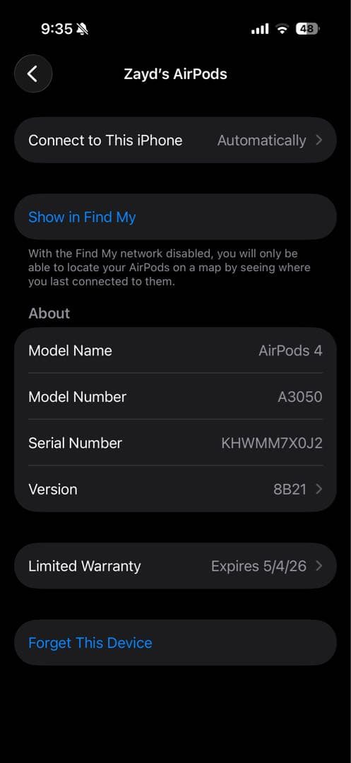イヤホン AirPods 4