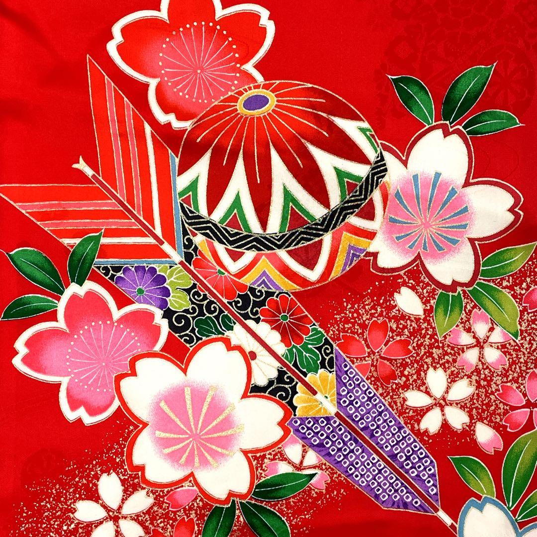 ◎mk-2105　七五三　女の子　着物・襦袢　2点セット　　10-16