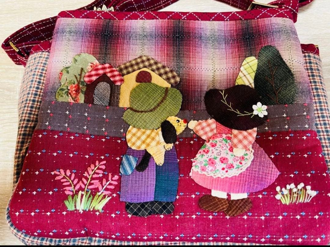 ★9500→8500★スーちゃん＆ビリーくん＆いぬ＊ショルダー大＊ハンドメイド