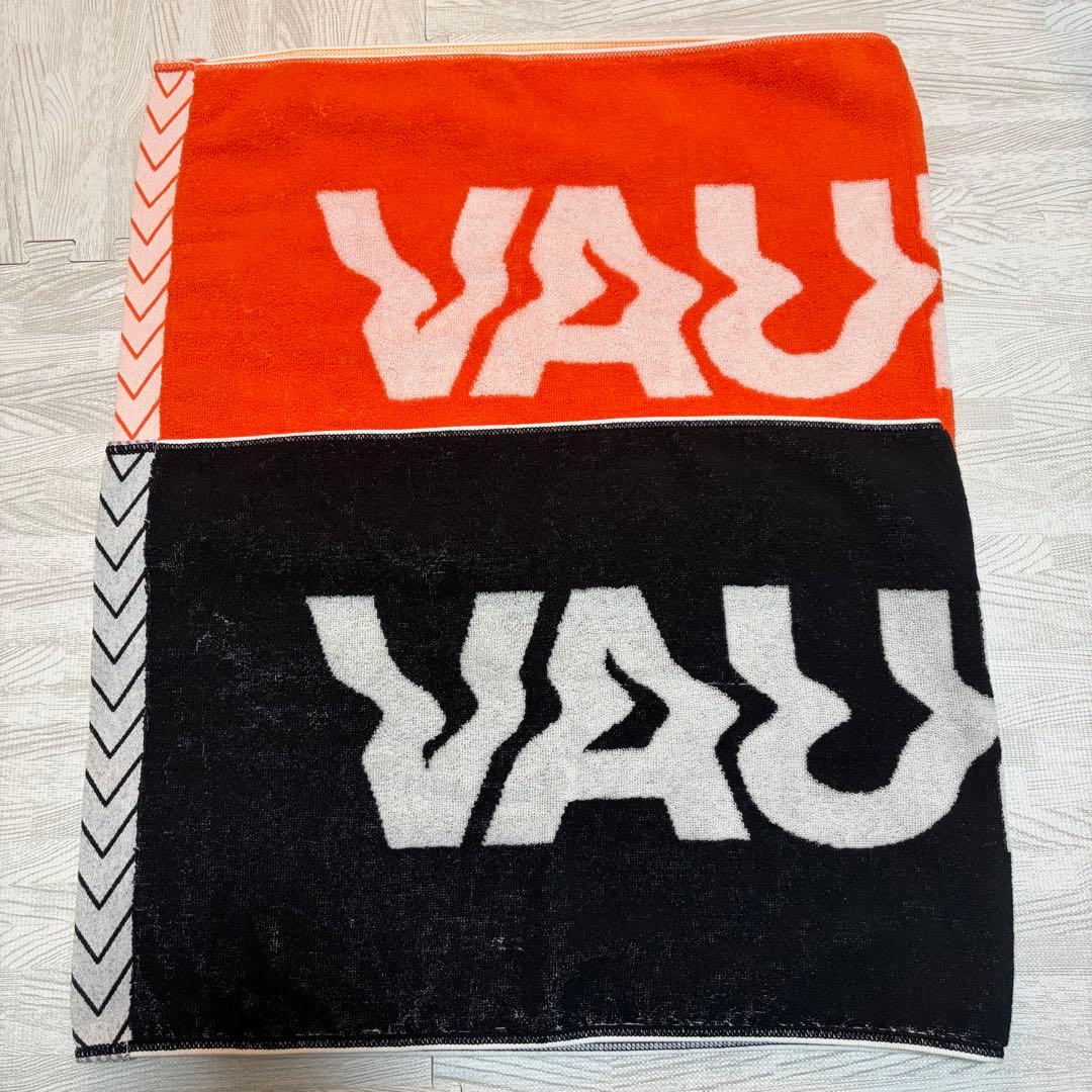 VAUNDY タオル 2枚セット オレンジ ブラック