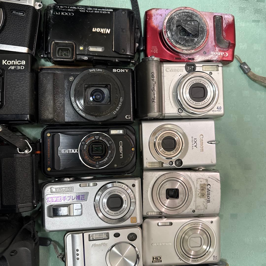 コンパクトデジタルカメラセット 中古品22点