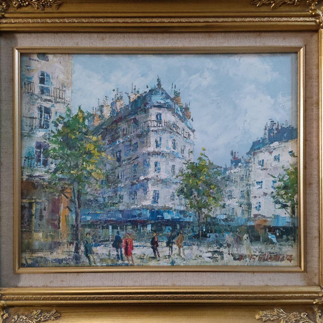 石川啓司（應美会会員）　油彩画　F6号『パリ風景』