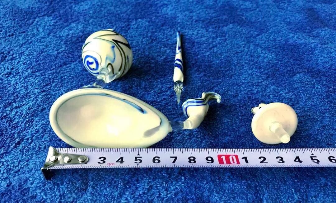 ベネチアガラス壺とペン(メルカリ専用)