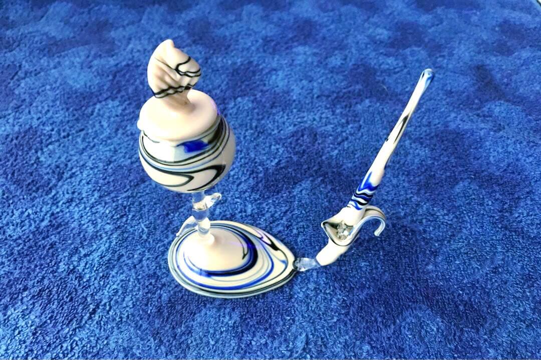 ベネチアガラス壺とペン(メルカリ専用)