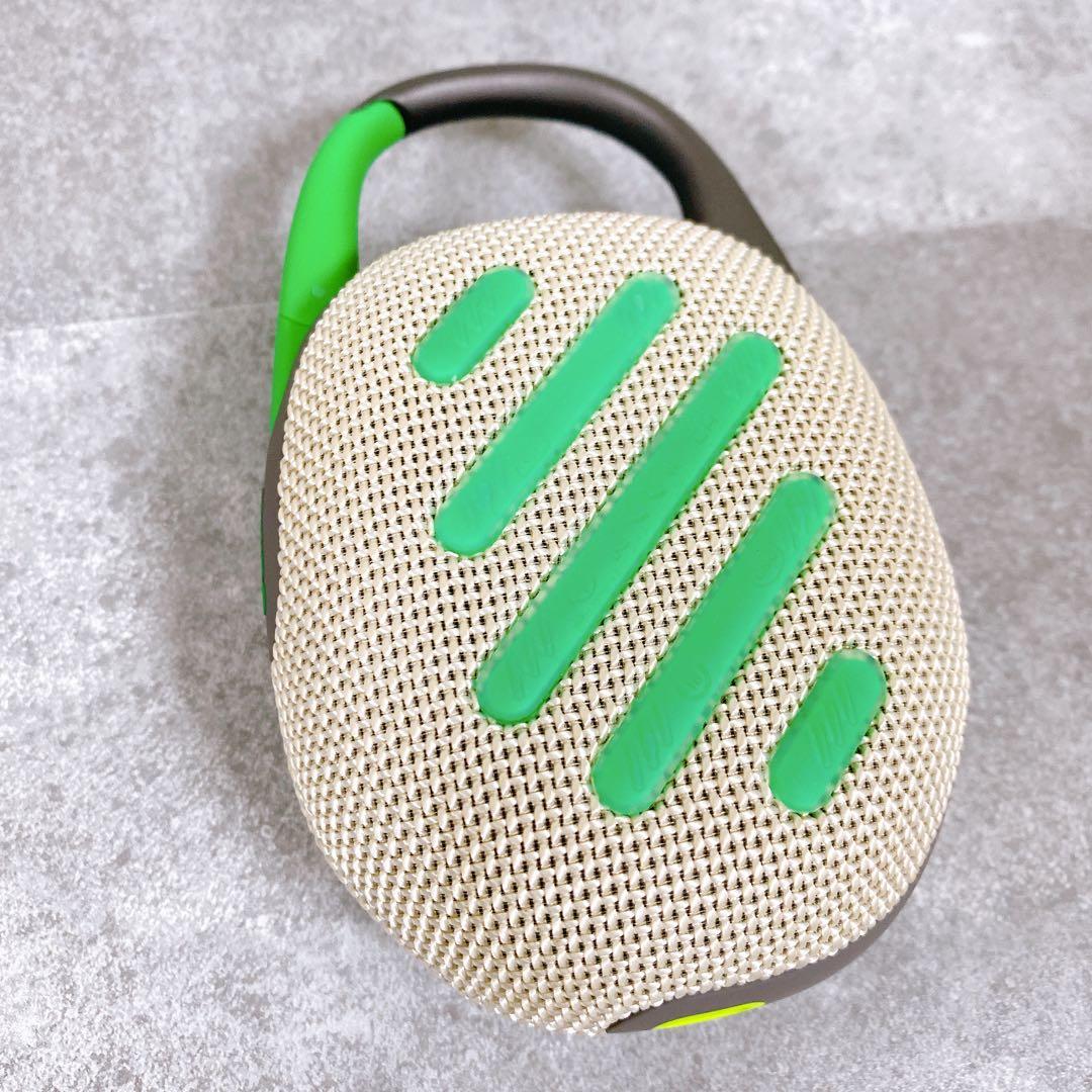 【美品】JBL CLIP 5 ワイヤレススピーカー ウィンブルドングリーン