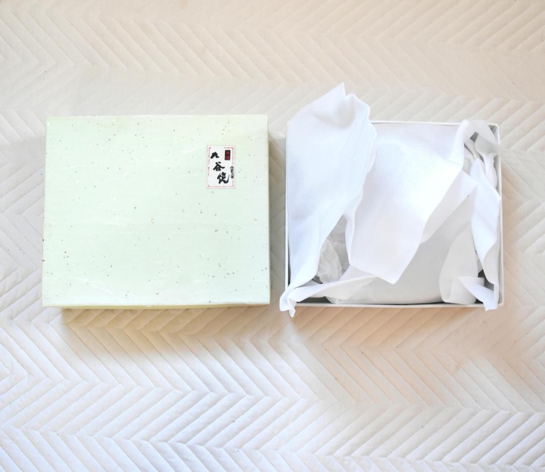 九谷吉臣窯　山茶花鉢　新品未使用　手描き　完売希少品　オリジナル箱付