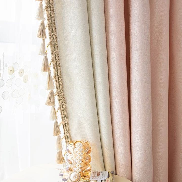 姫系カーテンオーダーカーテン　フリル　フランスカーテン