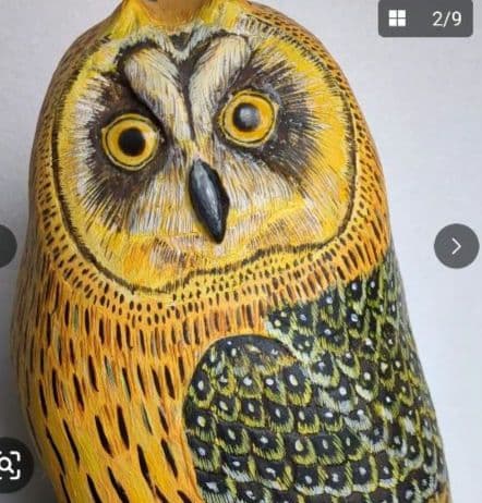 ミミズク バードカービング フクロウ