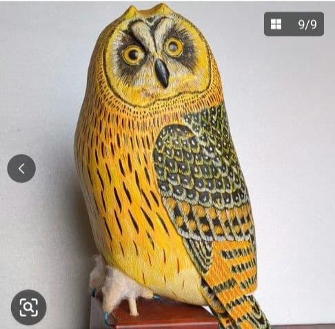 ミミズク バードカービング フクロウ