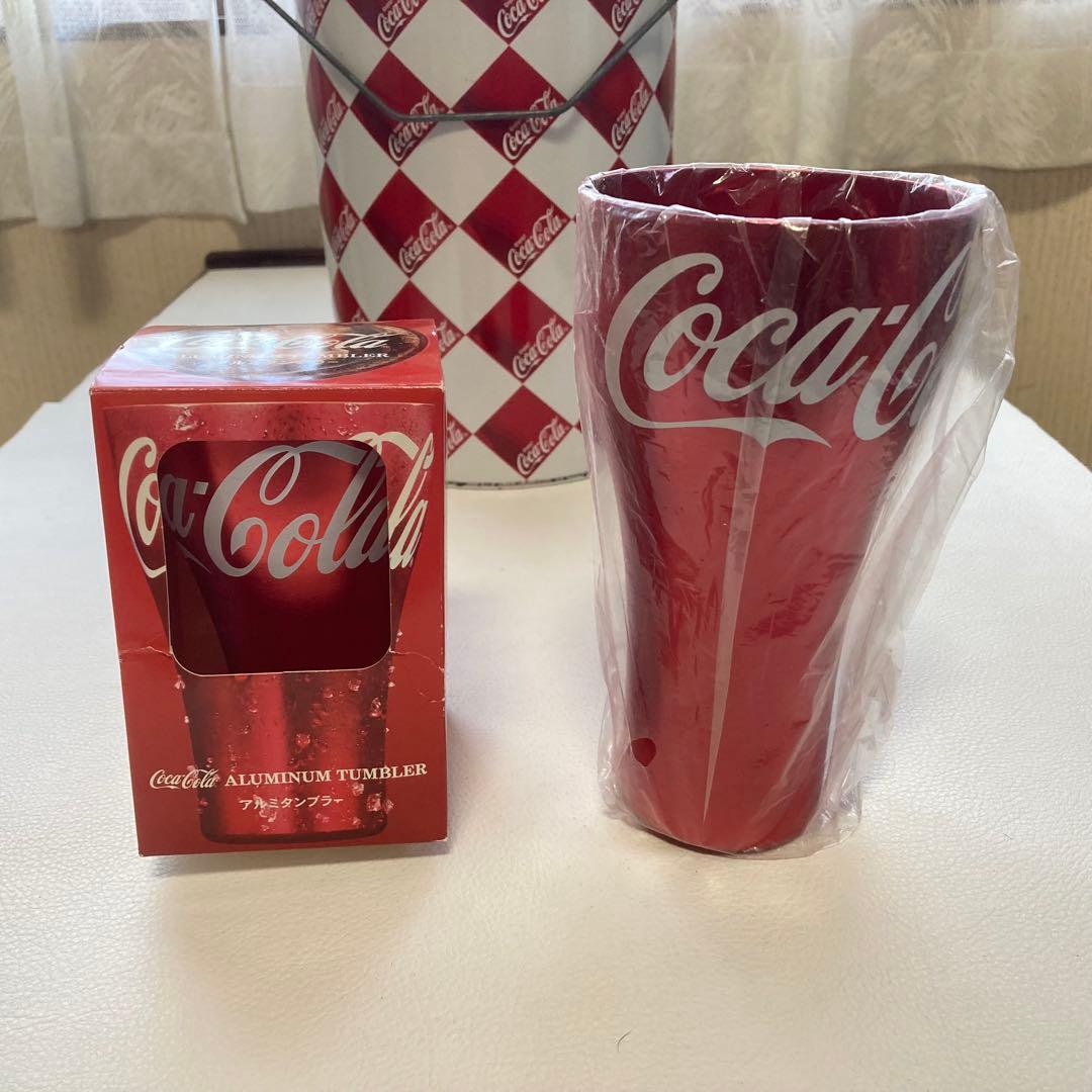 コカコーラ 缶 容器 蓋付き 収納 小物入れ チェック柄 金属 ポップ レトロ