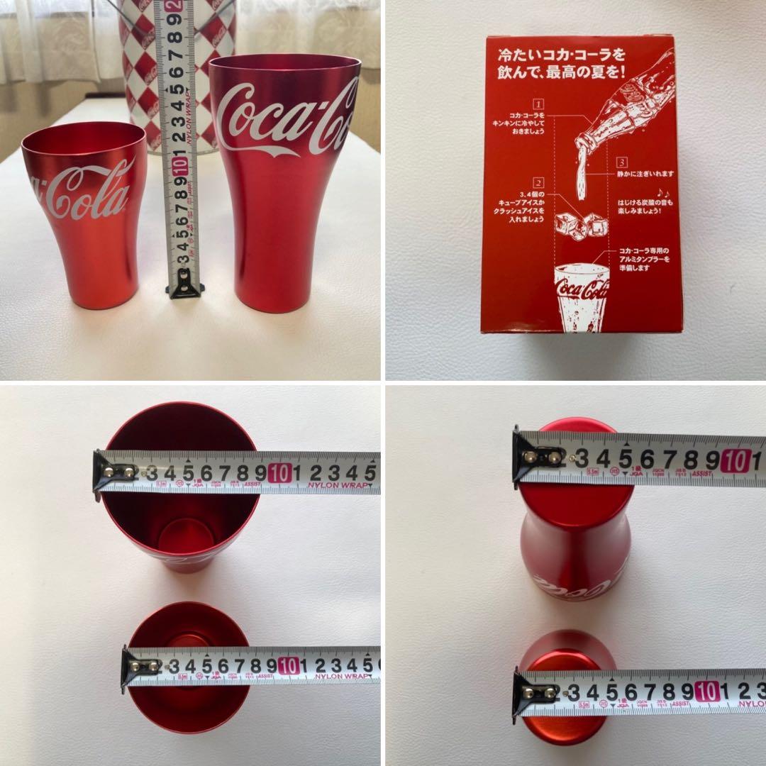 コカコーラ 缶 容器 蓋付き 収納 小物入れ チェック柄 金属 ポップ レトロ