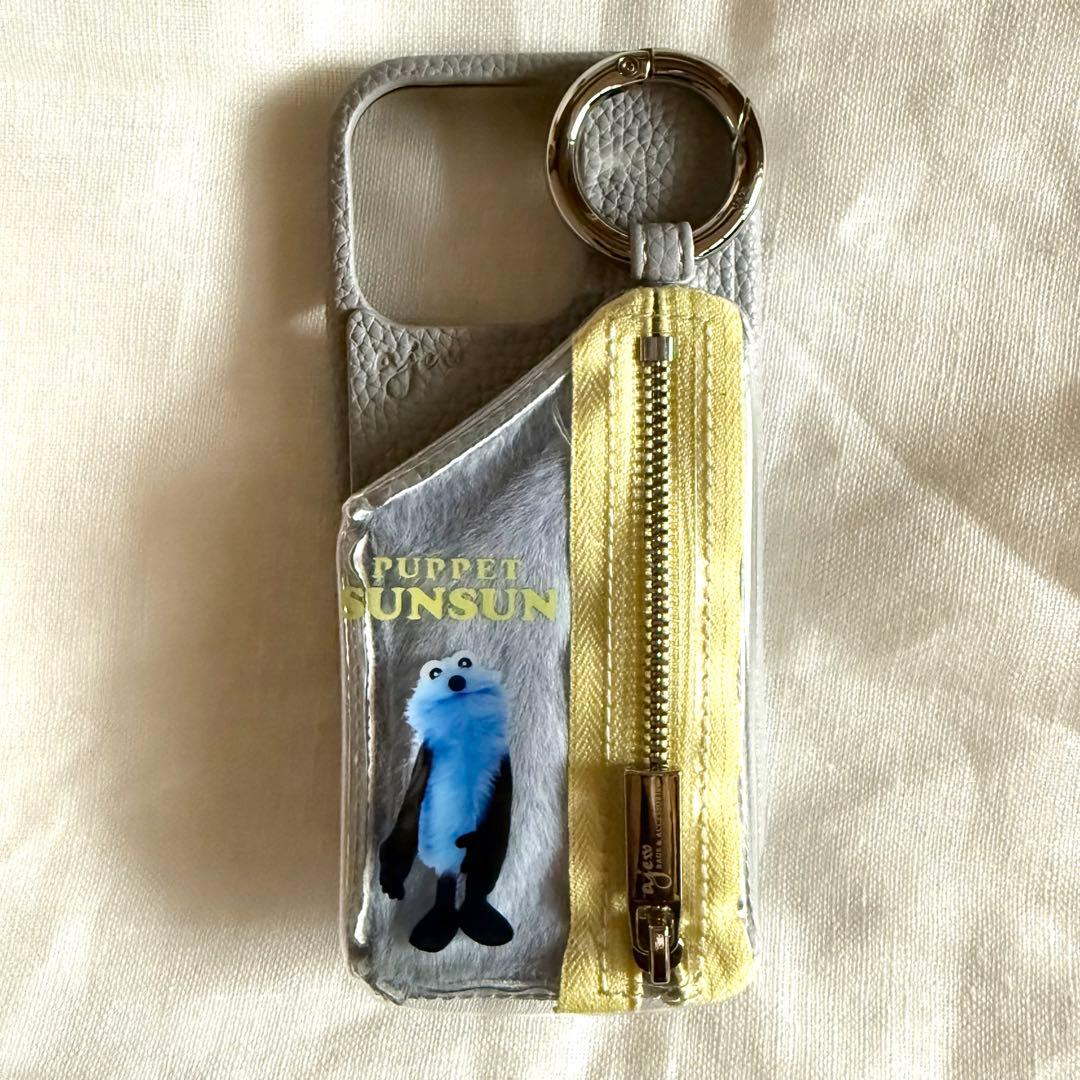 美品 パペットスンスン スマホケース iPhone16pro ajew エジュー