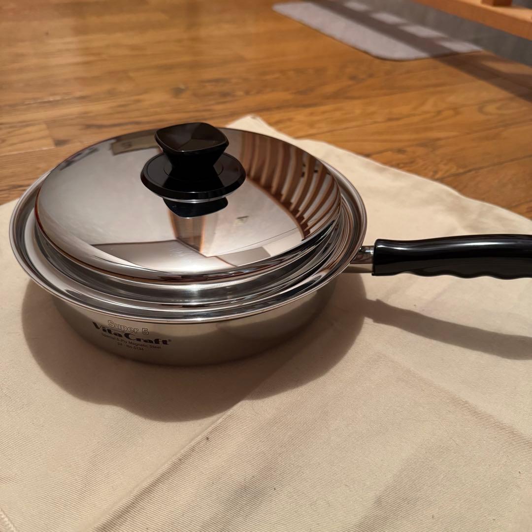 未使用 ビタクラフト スーパーファイブフライパン 24.5cm 5134