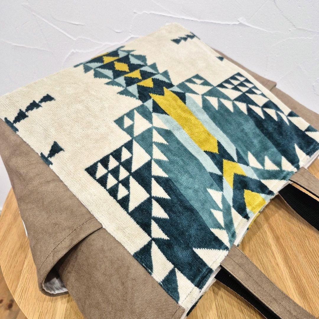 NO. 219 ペンドルトン サイドポケット付きトートバッグ ハンドメイド