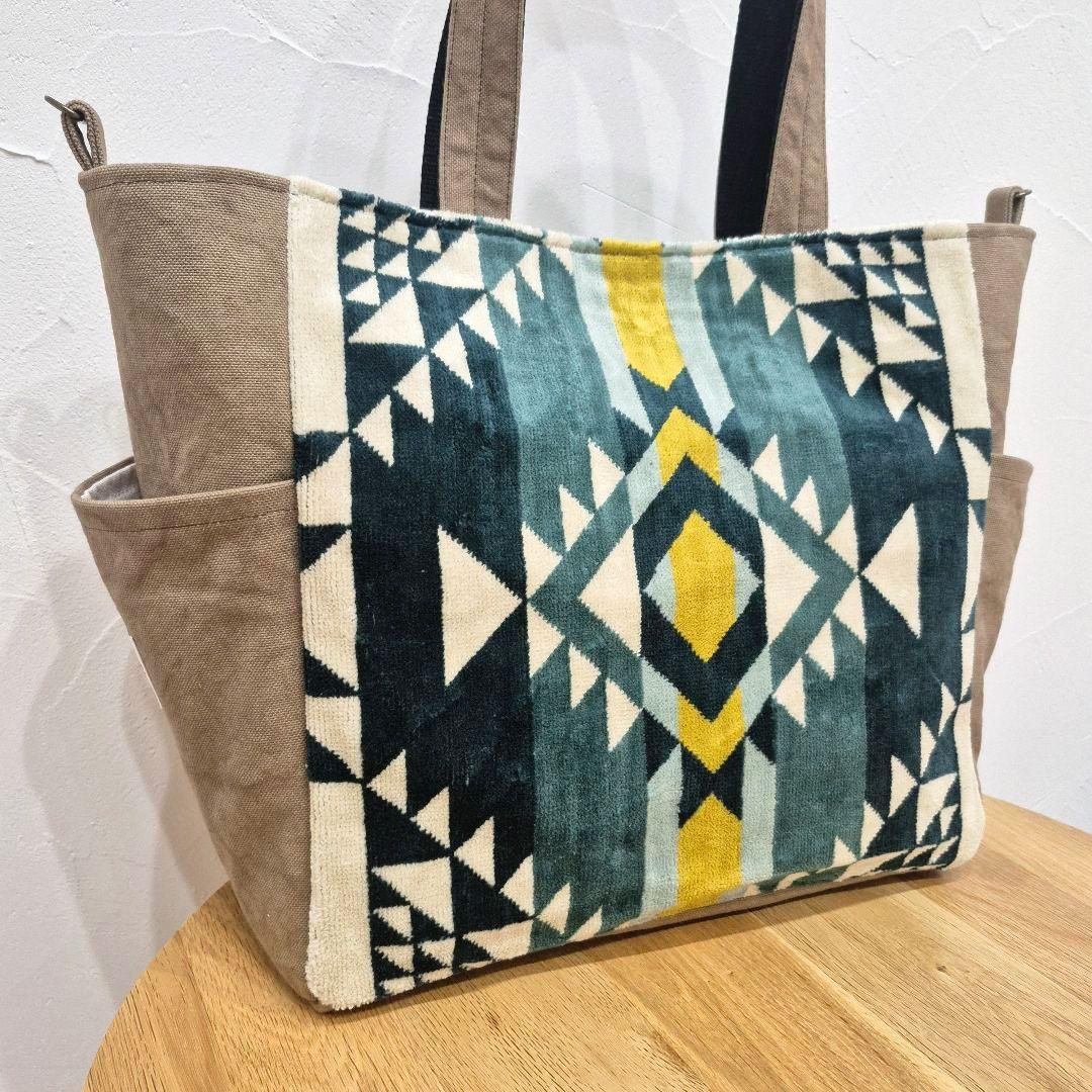 NO. 219 ペンドルトン サイドポケット付きトートバッグ ハンドメイド