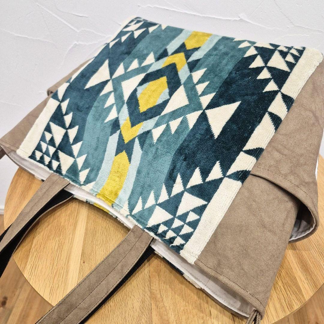 NO. 219 ペンドルトン サイドポケット付きトートバッグ ハンドメイド