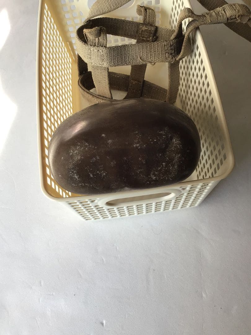 旧日本軍、ニギリヤ印、金属製飯ごう水筒 セット、水筒キャップは当時物か不明