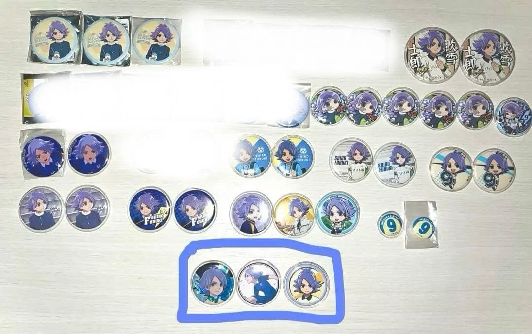 イナズマイレブン 吹雪士郎缶バッジなどまとめ