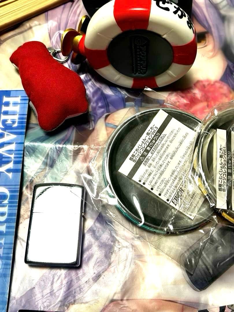 レア！艦コレ13点　ライター、扇子、カード、缶バッチ、ストラップ、カードホルダー