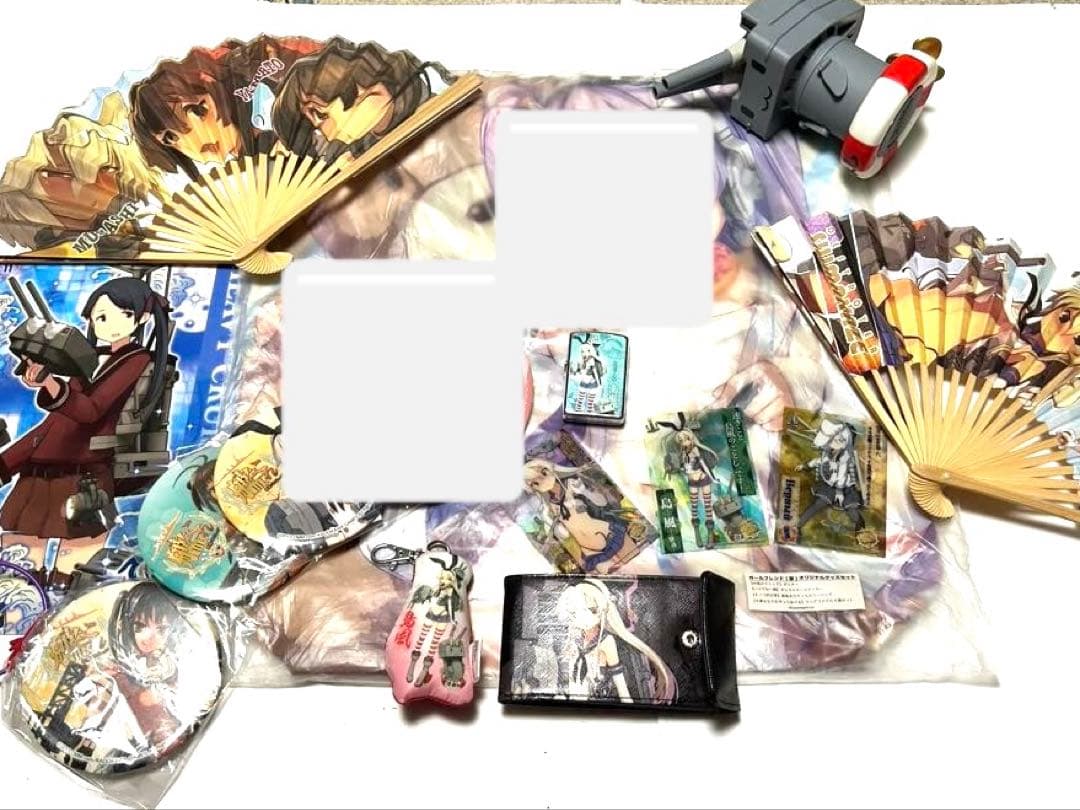 レア！艦コレ13点　ライター、扇子、カード、缶バッチ、ストラップ、カードホルダー