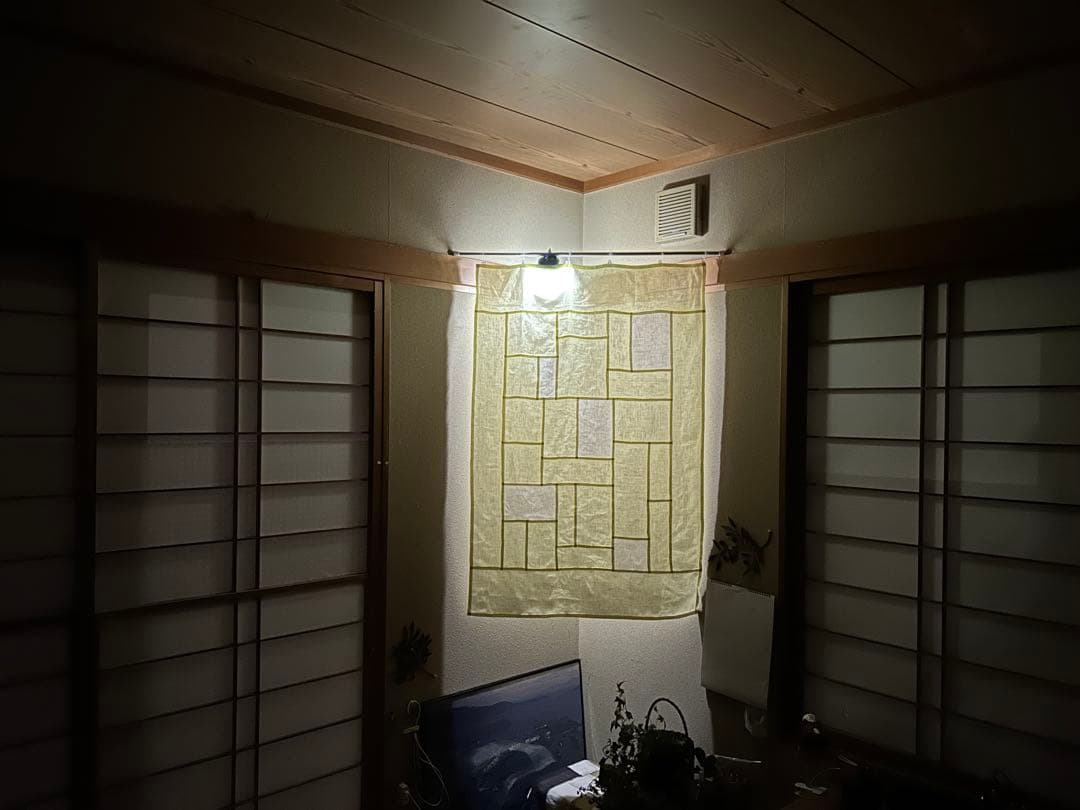 「夏のレモン色」麻ポジャギ