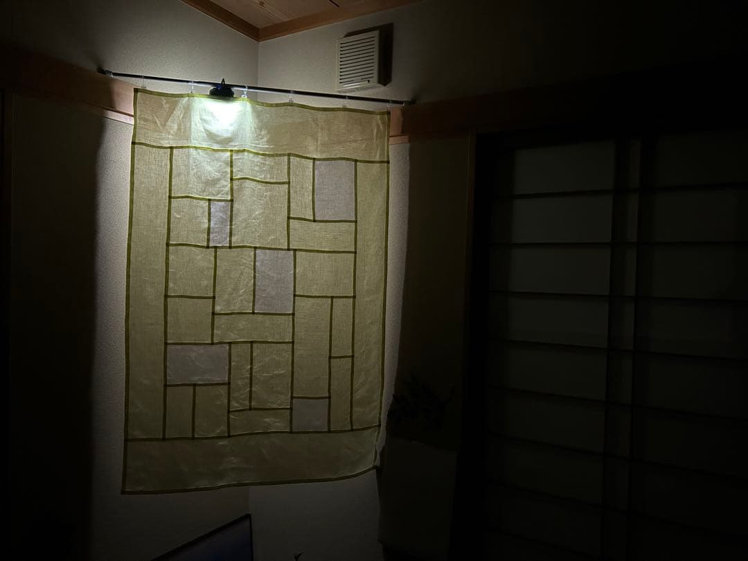 「夏のレモン色」麻ポジャギ